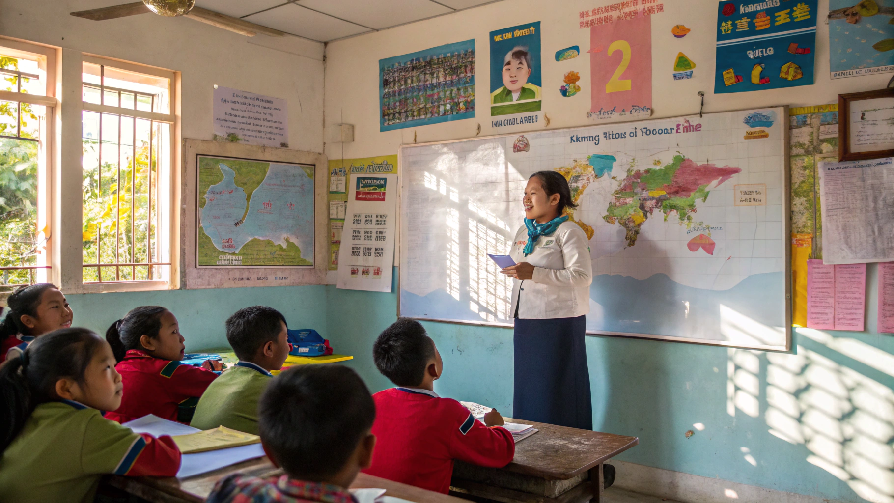 Không gian lớp học MindShine tràn ngập năng lượng và niềm vui tại Hà Nội