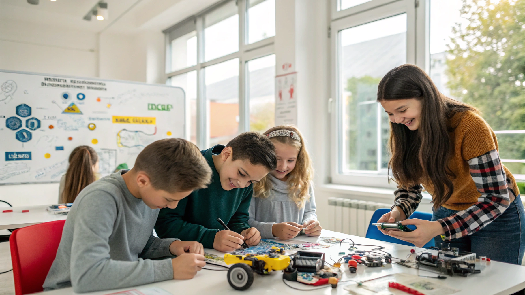 Hoạt động sáng tạo khoa học STEM và tư duy không gian tại phòng học MindShine